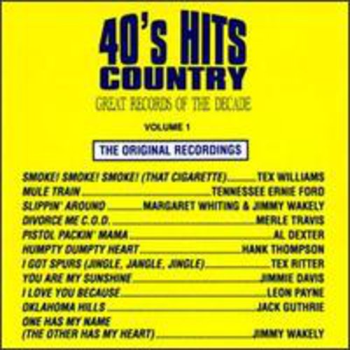 Various Artists: 40's Country Hits 1 / Various  ( CD )