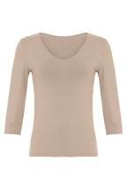 Bamboo Jersey V Neck T-Shirt