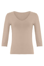 Bamboo Jersey V Neck T-Shirt