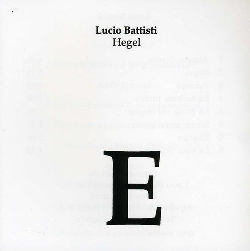 Lucio Battisti: Hegel - CD