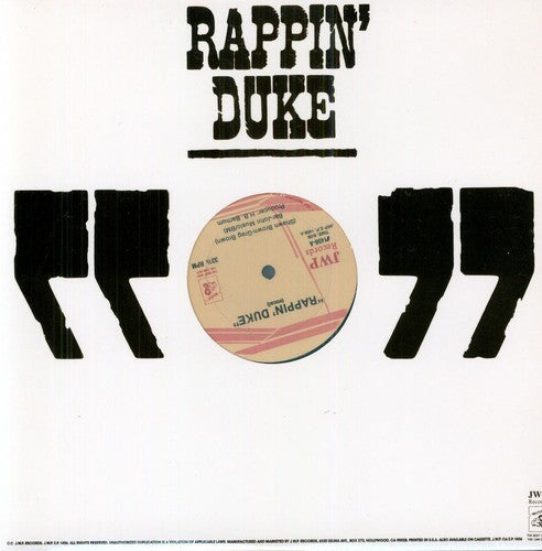 Shawn Brown: Rappin' Duke ( John Wayne Rap ) - Vinyl