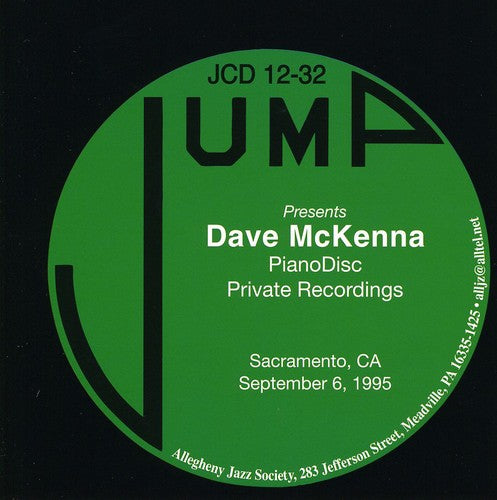 Dave McKenna: Pianodisc Private Recordings - CD