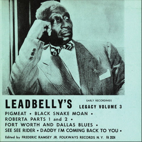 Lead Belly: Lead Belly's Legacy, Vol. 3: Early Recordings  ( CD )