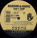 Hanson & Davis: Can't Stop (hungry For Your Love) - Vinyl