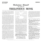 Thelonious Monk - Thelonious Himself - OJC LP