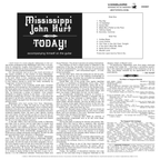 Mississippi John Hurt - Today! - Bluesville Acoustic Sound Series LP