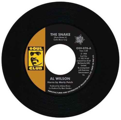 Al Wilson: Snake/Show & Tell - 7-INCH SINGLE