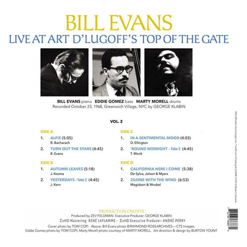 Bill Evans - Live at Art D'Lugoff's Top of The Gate Vol. 2 - 45rpm LP