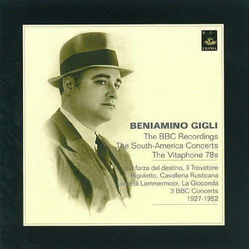 Various Artists: Beniamino Gigli: BBC Recordings / Various  ( CD )