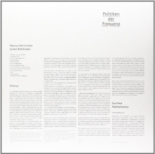 Marcus Schmickler & Julian Rohrhuber: Politiken Der Frequenz - VINYL
