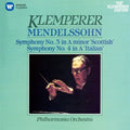 Otto Klemperer: Mendelssohn: Sym. No.3 'Scottish' & No.4 'Italian'  ( CD )
