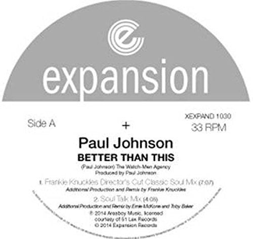 Paul Johnson: Better Than This - 12-INCH SINGLE
