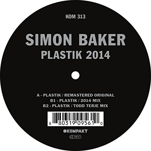 Simon Baker: Plastik 2014 - 12-INCH SINGLE