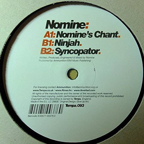 Nomine: Nomine's Chant - 12-INCH SINGLE