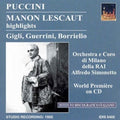 Puccini / Borriello / Gigli / Guerrini: Manon Lescaut  ( CD )