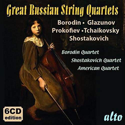 Borodin Quartet / Shostakovich Quartet / American: Great Russian String Quartets  ( CD )
