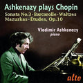 Chopin / Ashkenazy, Vladimir: CHOPIN: Etudes Op. 10, Sonata No. 3, Waltzes, Mazurkas, Barcarolle  ( CD )