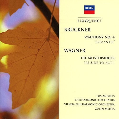 Bruckner / Mehta, Zubin: Bruckner: Symphony 4 Romantic  ( CD )