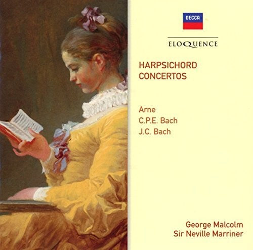 George Malcolm: Arne / C.P.E. Bach / J.C. Bach: Harpsichord Concertos  ( CD )