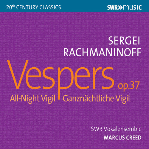 Rachmaninoff / Koch / Creed: Vespers 37 All Night Vigil  ( CD )