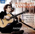 Tansman / Vitis: Complete Solo Guitar 1  ( CD )
