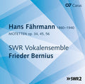 Fahrmann / Swr Vokalensemble Stuttgart / Bernius: Motets 34 / 45 / 56  ( CD )