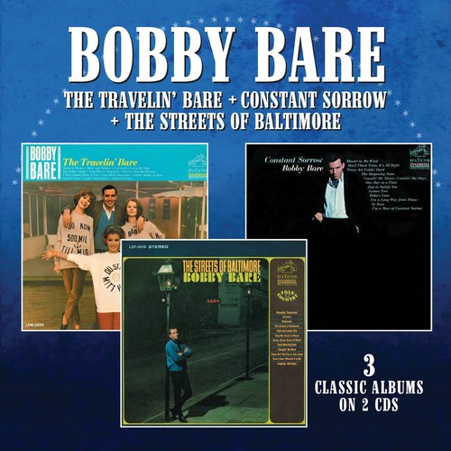 Bobby Bare: Travelin Bare / Constant Sorrow / Streets Of Baltimore  ( CD )