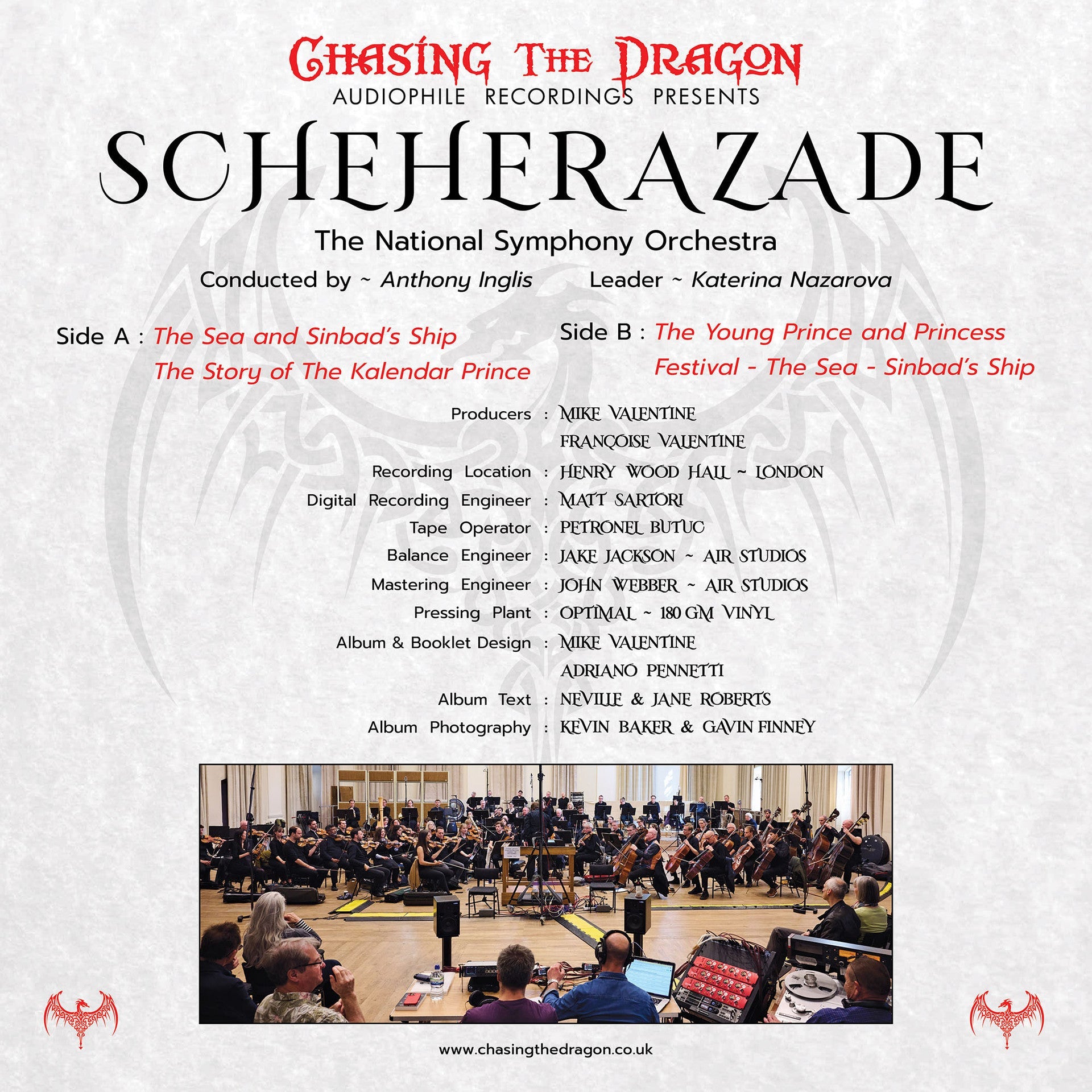 Rimsky-Korsakov, The National Symphony Orchestra - Scheherazade - Import LP