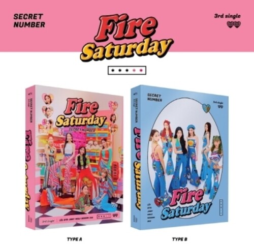 Secret Number: Fire Saturday (Random Cover) (incl. Photobook, 2 Tazos. 2 Door Signs, Photo Sticker + 2 Photocards) - CD