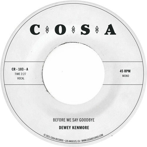 Dewey Kenmore: Before We Say Goodbye - VINYL