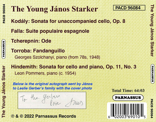 The Young Janos Starker: The Young Janos Starker  ( CD )