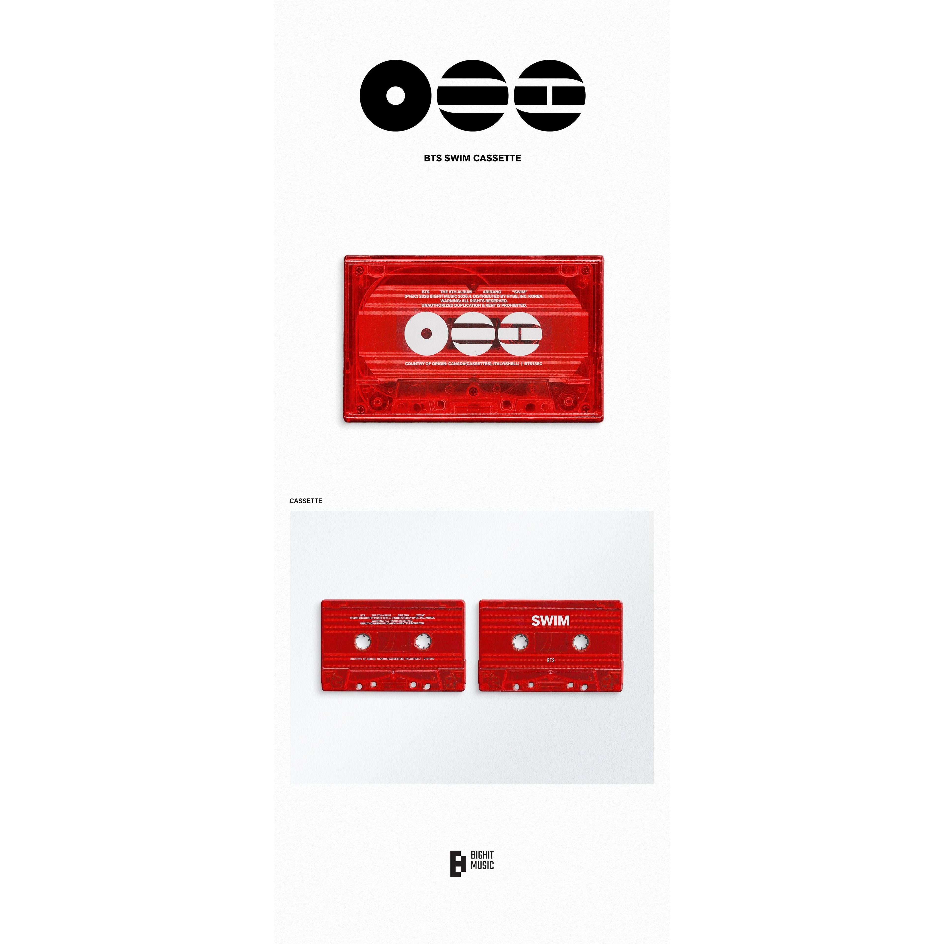BTS - Swim - Cassette Single