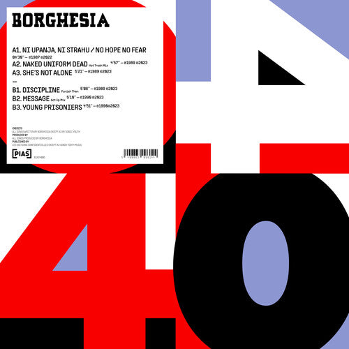 Borghesia: - PIAS 40 - 12-INCH SINGLE