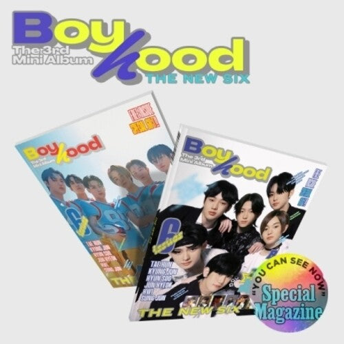New Six ( Tnx ): Boyhood - incl. 88pg Magazine, Photocard, Special Box, Bookmark, Sticker Photo, Lyrics Poster, Post Stamp, Paper Ttakji + Folded Poster - CD