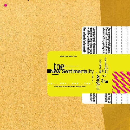 Toe: New Sentimentality - VINYL