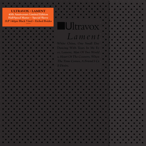 Ultravox - Lament (40th Anniversary Edition) ( VINYL )