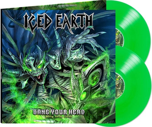 Iced Earth: Bang Your Head - Green - VINYL