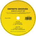 Definite Grooves: Disco Light - 12-INCH SINGLE