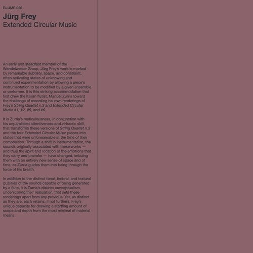 Jurg Frey: Extended Circular Music - Vinyl