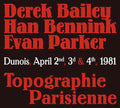 Bailey, Derek / Bennink, Han / Parker, Evan: Topographie Parisienne - CD
