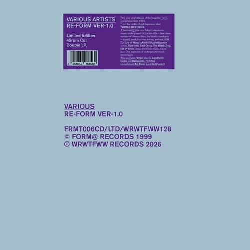 Various Artists: Re-Form Ver-1.0 / VARIOUS - Vinyl