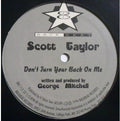 Scott Taylor: Don't Turn Your Back on Me - Vinyl
