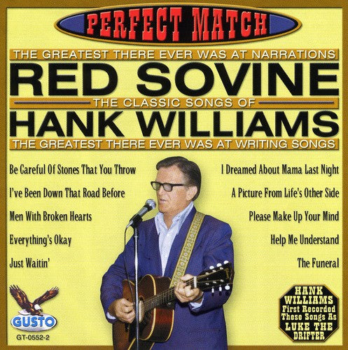 Red Sovine: Perfect Match-Songs of Hank Williams  ( CD )