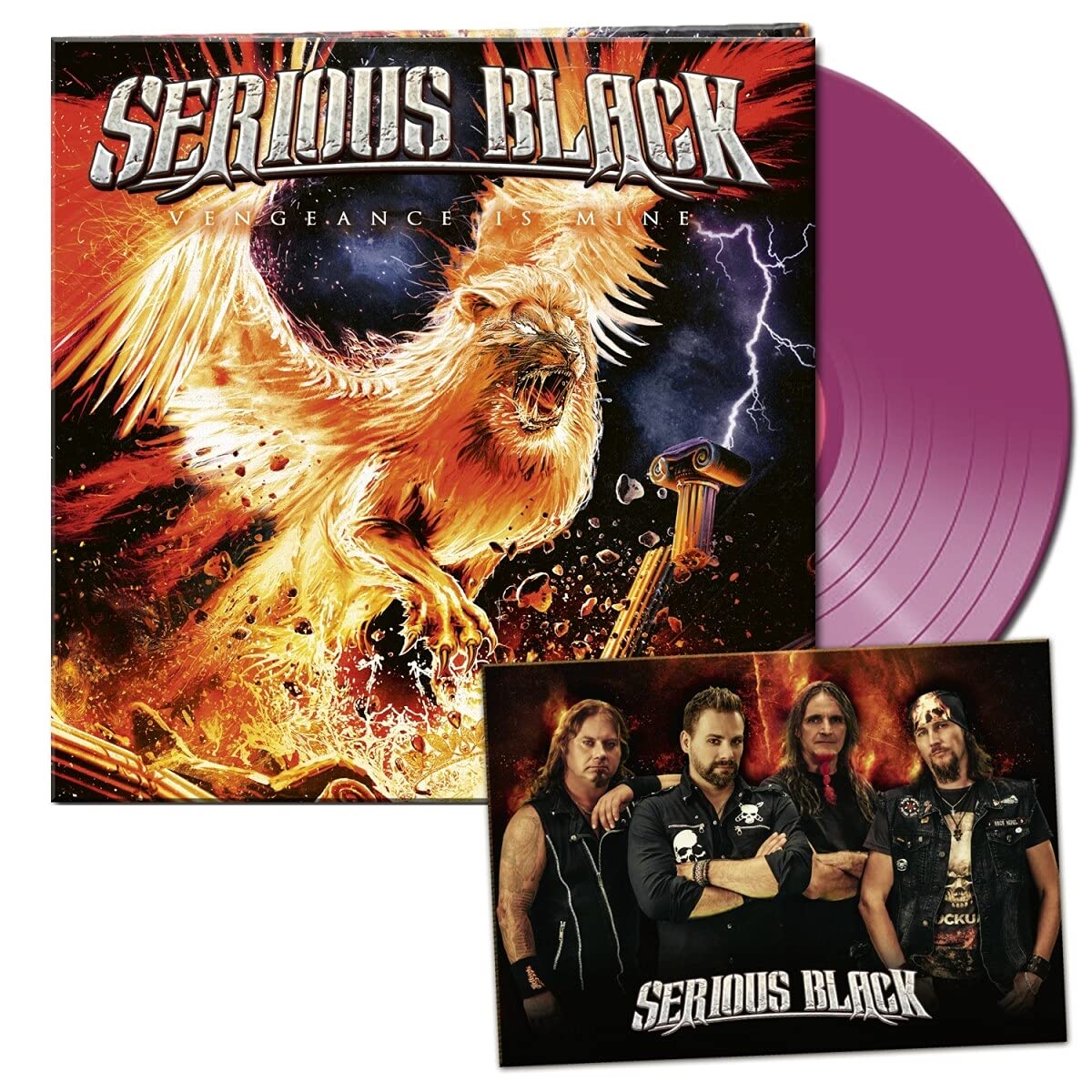 Serious Black: Vengeance Is Mine (Clear Violet Vinyl) - VINYL
