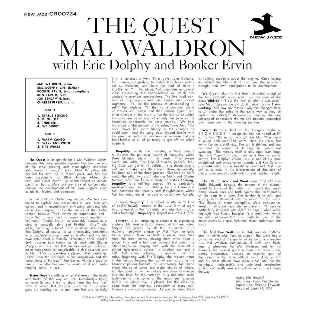 Mal Waldron - The Quest - OJC LP