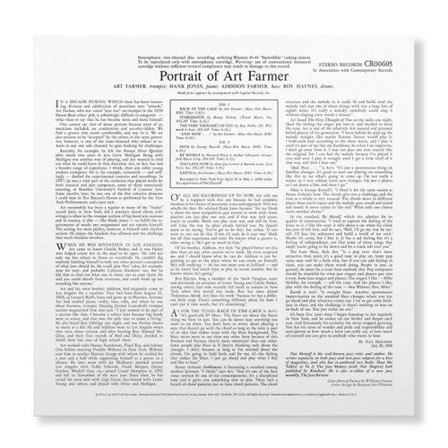 Art Farmer - Portrait of Art Farmer - Contemporary LP