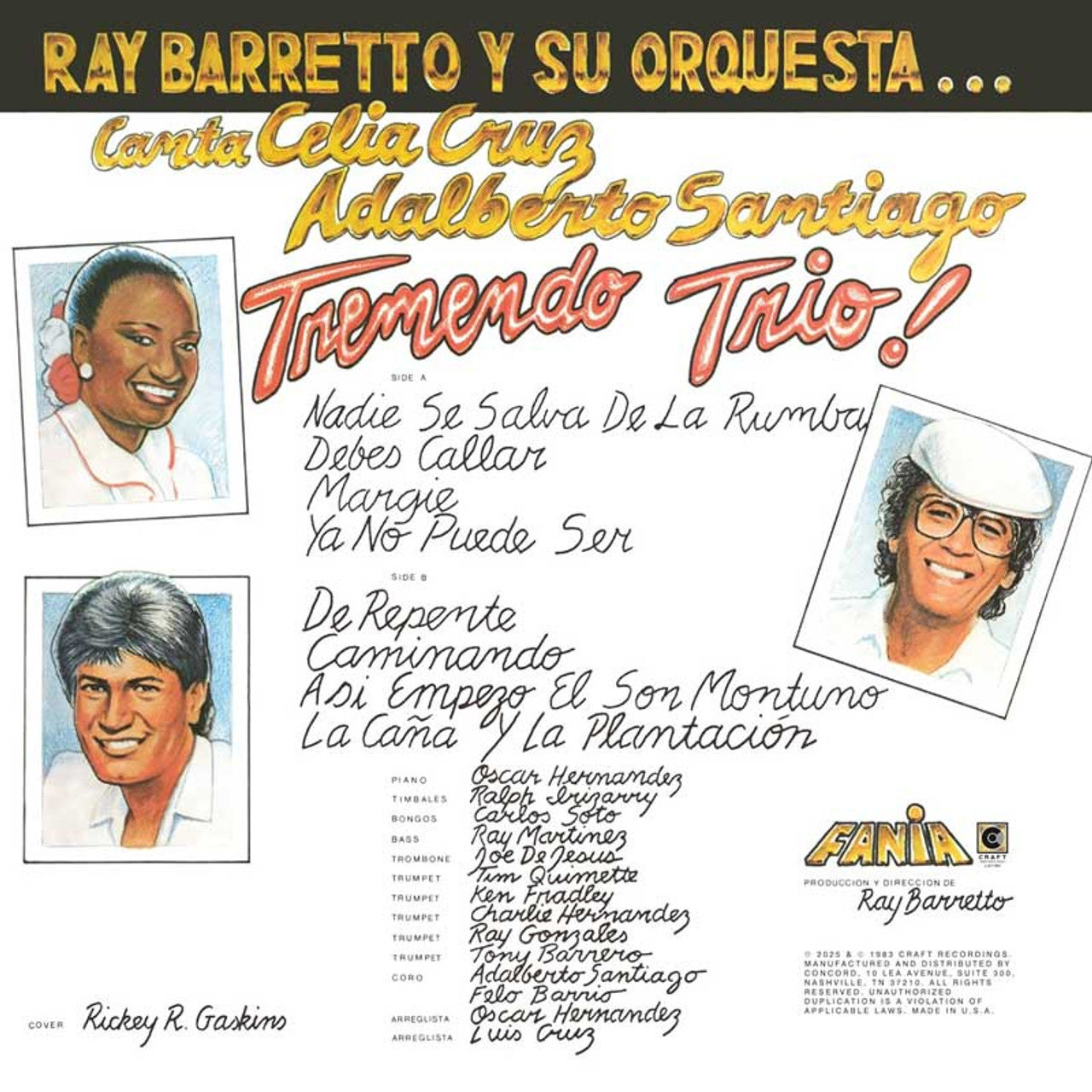 Celia Cruz, Ray Barretto & Adalberto Santiago - Tremendo Trio! ( VINYL )