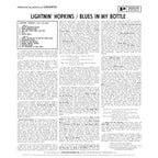 Lightnin' Hopkins - Blues In A Bottle - Bluesville Acoustic Sounds Series LP