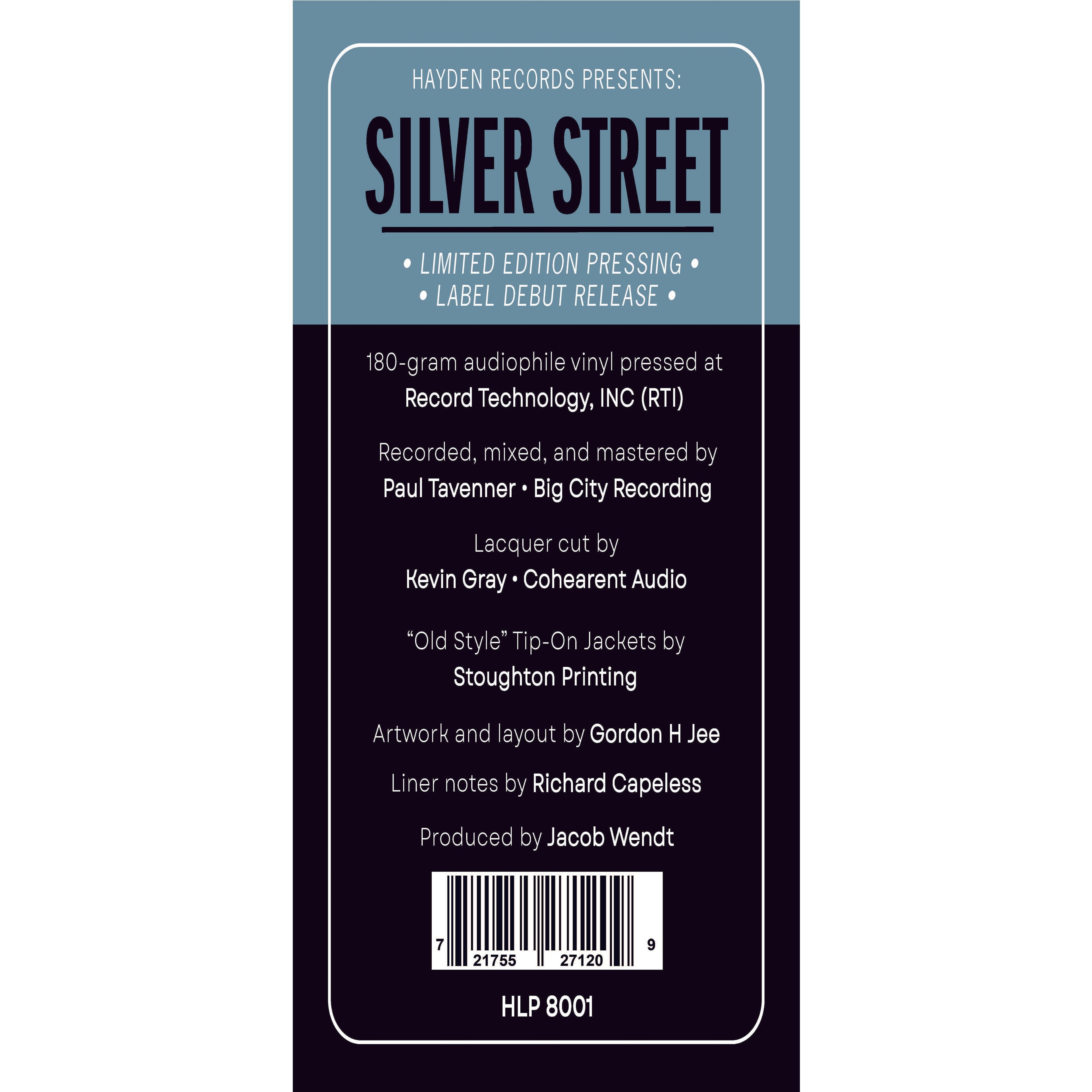 Jacob Wendt - Silver Street ( VINYL )