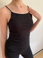 Bamboo Camisole Vest with Bamboo Lace Trim